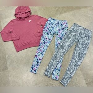 Womens NIKE/VERA BRADLEY Hoodie Sweatshirt & Leggings, sz XS